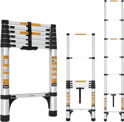 Equal 6.6 FT. Folding Telescopic /Portable and Extension Ladder for Home & Outdoor Aluminium Ladder