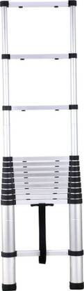 Bathla Vanguard Telescopic Alloy Ladder for Home with Anti-Slip Shoes - Aluminium Ladder