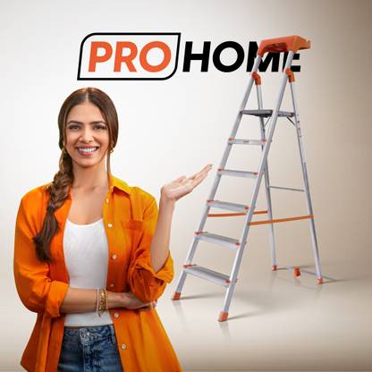 ProHome 6 Step 250Kgs Load Bearing Capacity Aluminium Ladder