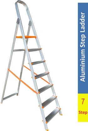 Flipkart SmartBuy 7 Step Foldable Aluminium Ladder for Home Use (Silver) Aluminium Ladder