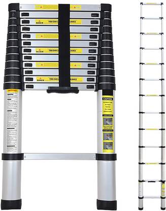 Smarty 15 Feet Portable Lightweight Adjustable Compact Stable 4.4 Meter Telescopic Aluminium Ladder