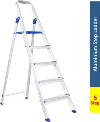 Flipkart SmartBuy 5 Step With Heavy Platform Aluminium Ladder