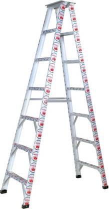 Royal Solution Aluminium 2 way 7 step folding ladder ( silver, medium). ( 7 feet ) Aluminium Ladder