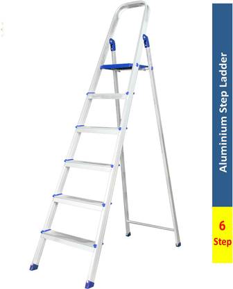 Homewell Smart buy 6 Steps Anti Slip Shoes Aluminium Ladder
