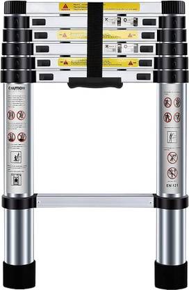Smarty 7 Feet Portable Lightweight Adjustable Compact Stable 2 Meter Telescopic Aluminium Ladder
