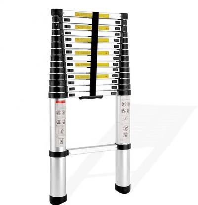 Smarty by Smarty 19 Feet Portable Lightweight Compact Ultra Stable 5.8 Meter Telescopic Aluminium Ladder