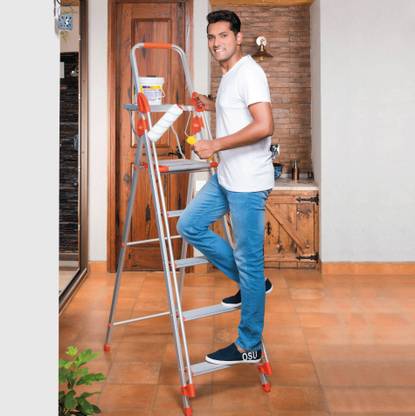 Bathla Zenith Plus 5-Step Foldable Ladder Aluminium Ladder