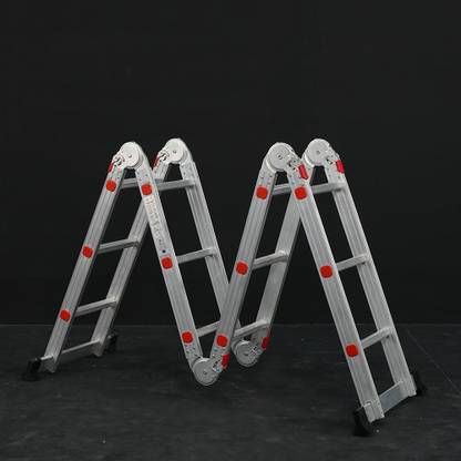 LIBERTI 12 FT Foldable Multipurpose Ladder | Heavy Duty Portable Ladder for Home Aluminium Ladder