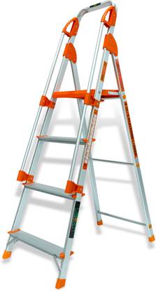LIBERTI 4ft Liberti Smart Step - Light Weight Aluminium Platform Ladder with Handrail Aluminium Ladder