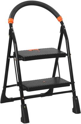 Trendy 2 Step Heavy Duty Foldable Step Ladder with Anti-Skid Shoes and Extra Strong Steel Ladder