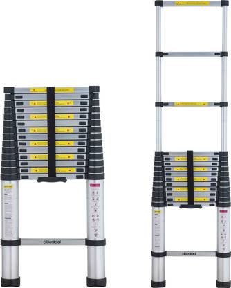 doodad 14.5 ft Telescopic Ladder - 15 Steps, 4.4m Expandable With Auto Lock System Aluminium Ladder