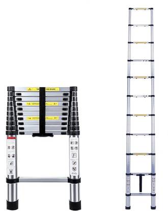 Flipkart SmartBuy 3.2M(10.5FT) Multi-Purpose,Compact & Easy to Carry Telescopic Ladder Extendable Aluminium Ladder