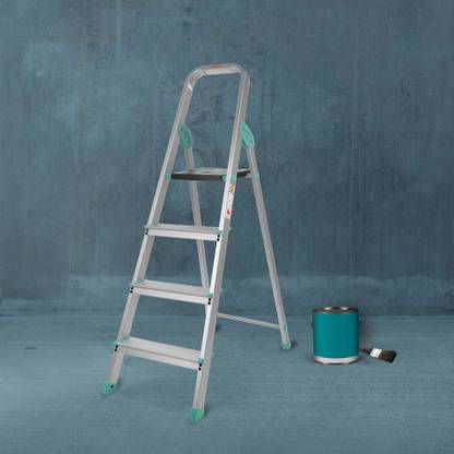 Bathla Advance Carbon 4 Step - Teal Aluminium Ladder