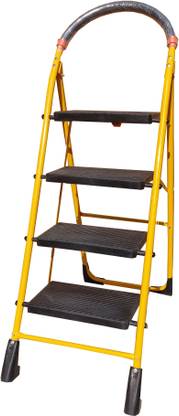 Flipkart SmartBuy Heavy Duty Platform 4 Plastic Step Steel Ladder