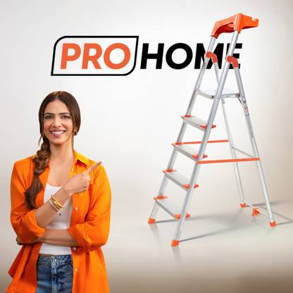 ProHome 5 Step 250Kgs Load Bearing Capacity Aluminium Ladder