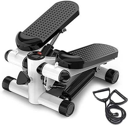 FLOVTRIX Twist Stepper Machine with Resistance Bands, LCD Monitor ,Gym Cardio Exercising. Stepper