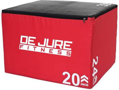 DE JURE FITNESS Plyometric Box 3 in 1 Jumping Exercise 20", 24", 30" -Jump Platform Stepper