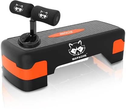 MAPACHE Aerobic Stepper With Situp For Core Exercises and Muscles Stepper