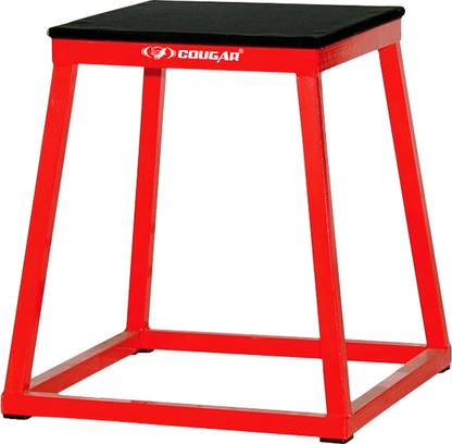 COUGAR Plyo Box , Gym Jumping Box, Aerobic Step Board Platform Stepper Heights of 18" Stepper