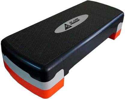 DE JURE FITNESS Polypropylene Adjustable Home Gym Exercise Fitness Aerobic Stepper (Multi-Colour) Stepper