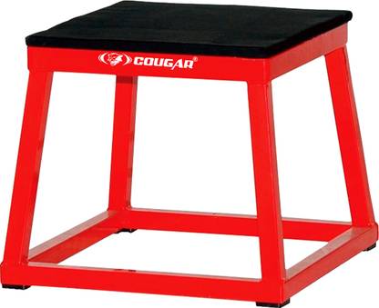 COUGAR Metal PLYO Box - 12" Height , Gym Jumping Box, Aerobic Step Board Platform Stepper