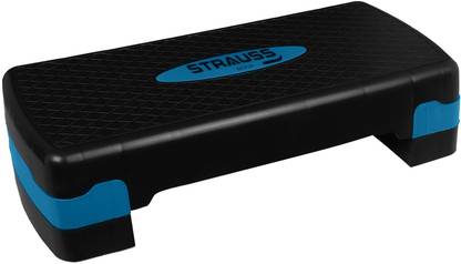 Strauss Aerobic Stepper for Exercise & Fitness Stepper (Blue)