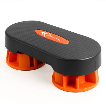 FirstFit Anti-Skid Aerobics Stepper with 3 Height Adjustments & 4 Anti-Skid Rubber Pads Stepper