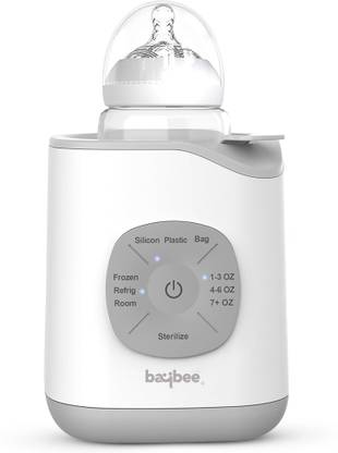 baybee Baby Bottle Warmer, Bottle Sterilizer 5 in 1 Electric Baby Food, Water & Milk Heater & Defrost with LCD Temperature Display , Feeding Bottle Sterilizer,Electric Steam Sterilizer(Space Grey, Single Bottle) - 1 Slots