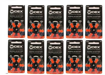 Widex hearing aid battery Size 13 (10 Packets= 60 Batteries) hearingaidbattery-Size13-60battery Stethoscope Case
