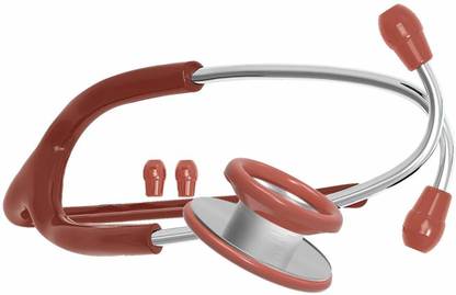 MCP Dual Head Stethoscope for Doctors & Medical Students (Chocolate Brown) Stethoscope Stethoscope Ear Knobs