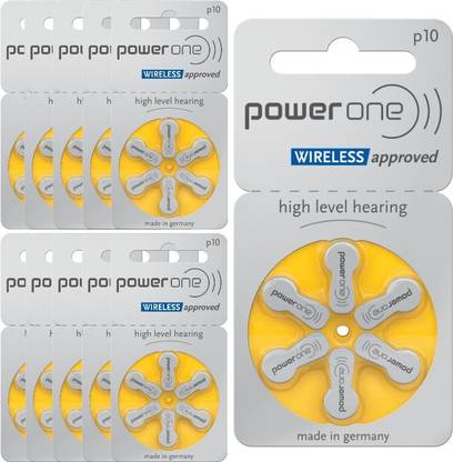 Power one P10 Hearing Aid Batteries 1.45V 7 patta pack of 42 batteries p10 hearing aid battery Stethoscope Case