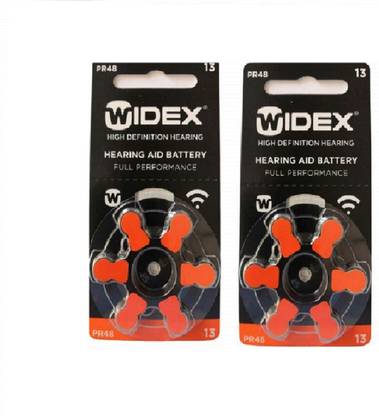 Widex hearing aid battery Size 13 (2 Packets= 12 Batteries) hearingaidbattery-Size13-12battery Stethoscope Case