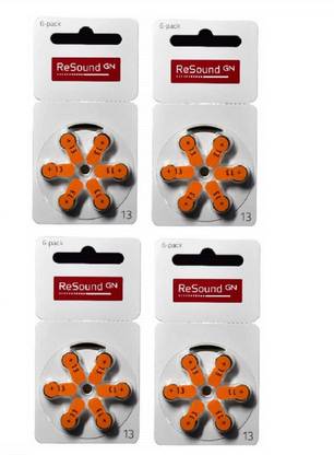 Resound GN Size 13 Hearing Aid Battery(4 Packets = 24 batteries) hearingaidbatteries-13no-24 Stethoscope Case