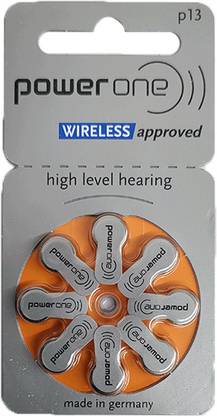 Power one Size 13 Hearing Aid (1 Strip of 8 Batteries)  Battery
