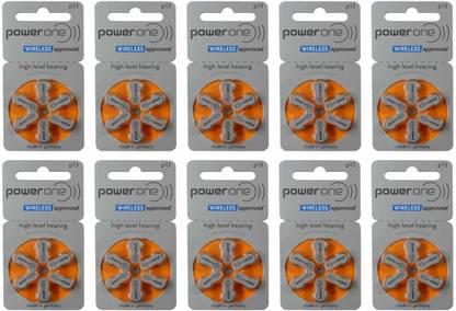 Power one P13 Hearing Aid Battery pack of 10 Hearing Aid Battery Stethoscope Case