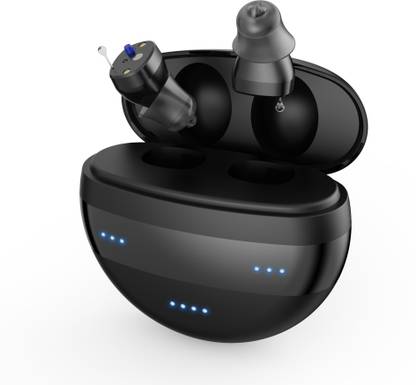 Hearstore.in Premium Rechargeable Hearing Aid, Nearly Invisible, 3 Noise Cancelling Program Soundbright Hearing Aid - Mini Completely In The Canal Hearing Aid