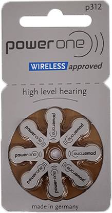 POWERONE Hearing Aids Batteries Size 312 (8 Batteries) | PO312 hearing aid battery (Pack of 1) Stethoscope Case