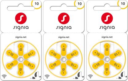 Balson P-10 Signia Hearing Aid Battery- -Pack 0f 3 Strip, Cell-no-10 (18 Pcs Battery) Stethoscope