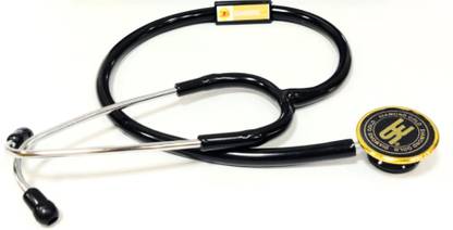DIAMOND Stethoscope With Golden Ring Chestpiece with Pink Headframe With Tubing Acoustic Stethoscope