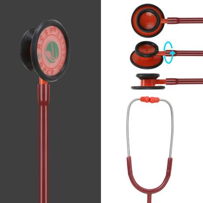 RCSP stethoscope for kids playing toys doctor ala plastic body clear sound red Acoustic Stethoscope