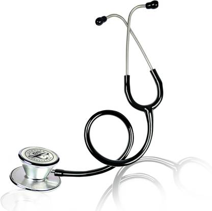 Evolife Double Heart Dual Side Chest Piece with Flexible Jointless Tube & Soft Ear Knobs Acoustic Stethoscope