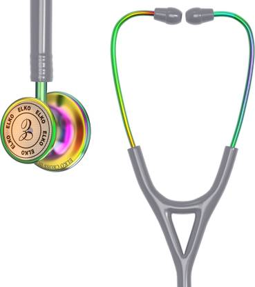 ELKO EL-190 Rainbow Edition CROSS III SS Stainless Steel Dual Head Acoustic Stethoscope