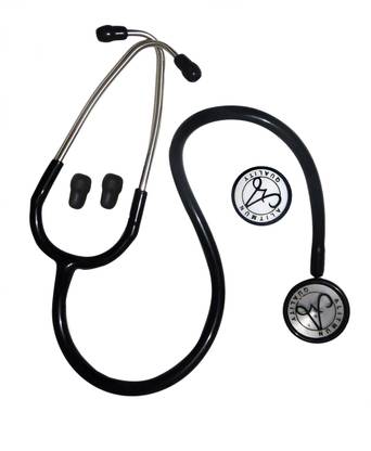 SSclassicIICO Altimun Classic II Black Tube Manual Stethoscope for and Medical Students. Acoustic Stethoscope