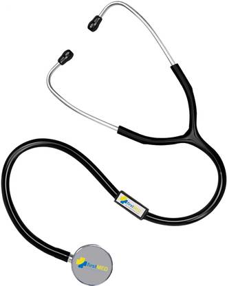 Firstmed Dual Head Stethoscope for Doctors and Students Chest Piece Anodizing Aluminium, Dual Frequency Stethoscope