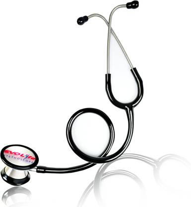 Evolife Stainless Steel Single Tube Soft Ear Knob 3 Year Warrenty Cardiofonic Manual Stethoscope