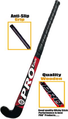 CRUXFITT Wooden Hockey Sticks for Men Women 36” inch Length Hockey Stick(Red, Black ) Hockey Stick - 91.44 cm