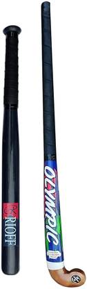 Rioff Hockey Stick Witjh Baseball bat Heavy Duty Hockey Stick - 91.44 cm
