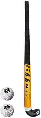 Liffo Hockey Sticks for Men and Women Practice and Beginner Level with Two Ball Hockey Stick - 91.44 cm