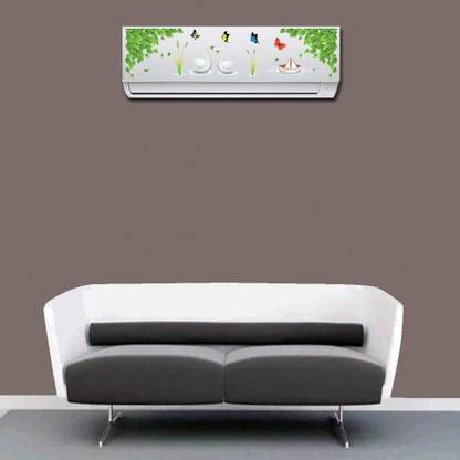 RANGOLI 90 cm Air Conditioner Leaf With Butterfly & Duck Sticker 160 Self Adhesive Sticker