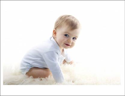 Vijaya enterprises 80 cm Beautiful baby boy smilling poster kidsroom,livingroom,poster size (80x50cm) Self Adhesive Sticker